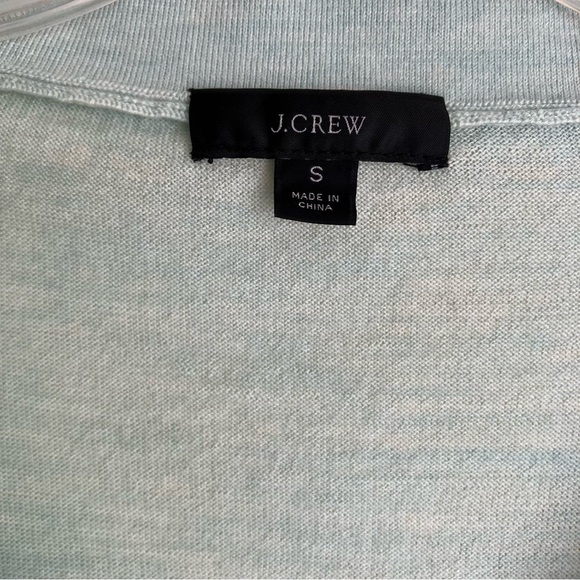 J. Crew Mint Green Merino Wool Light Academia Long Sleeve Polo Tennis Core Sz M - Picture 16 of 16